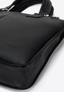 Faux leather laptop bag, black, 95-3P-005-1D, Photo 4