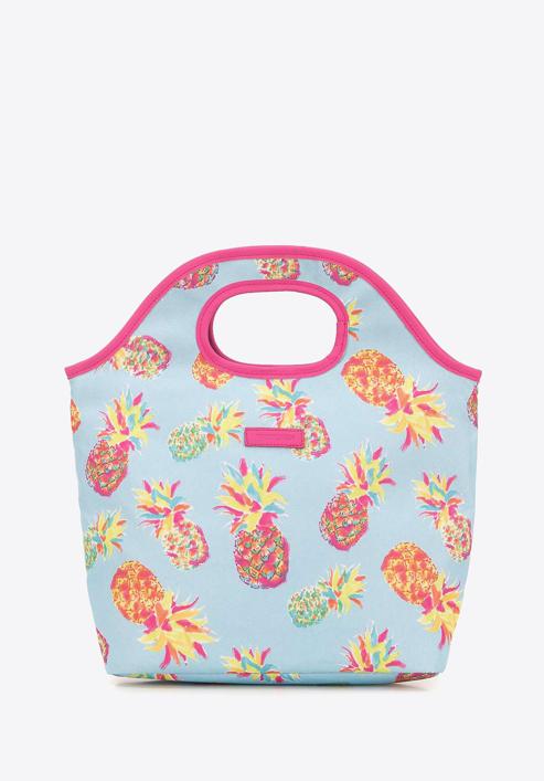 Lunch tote bag, blue - pink, 56-3-019-X34, Photo 1