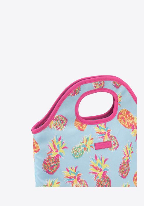 Lunch tote bag, blue - pink, 56-3-019-X34, Photo 5