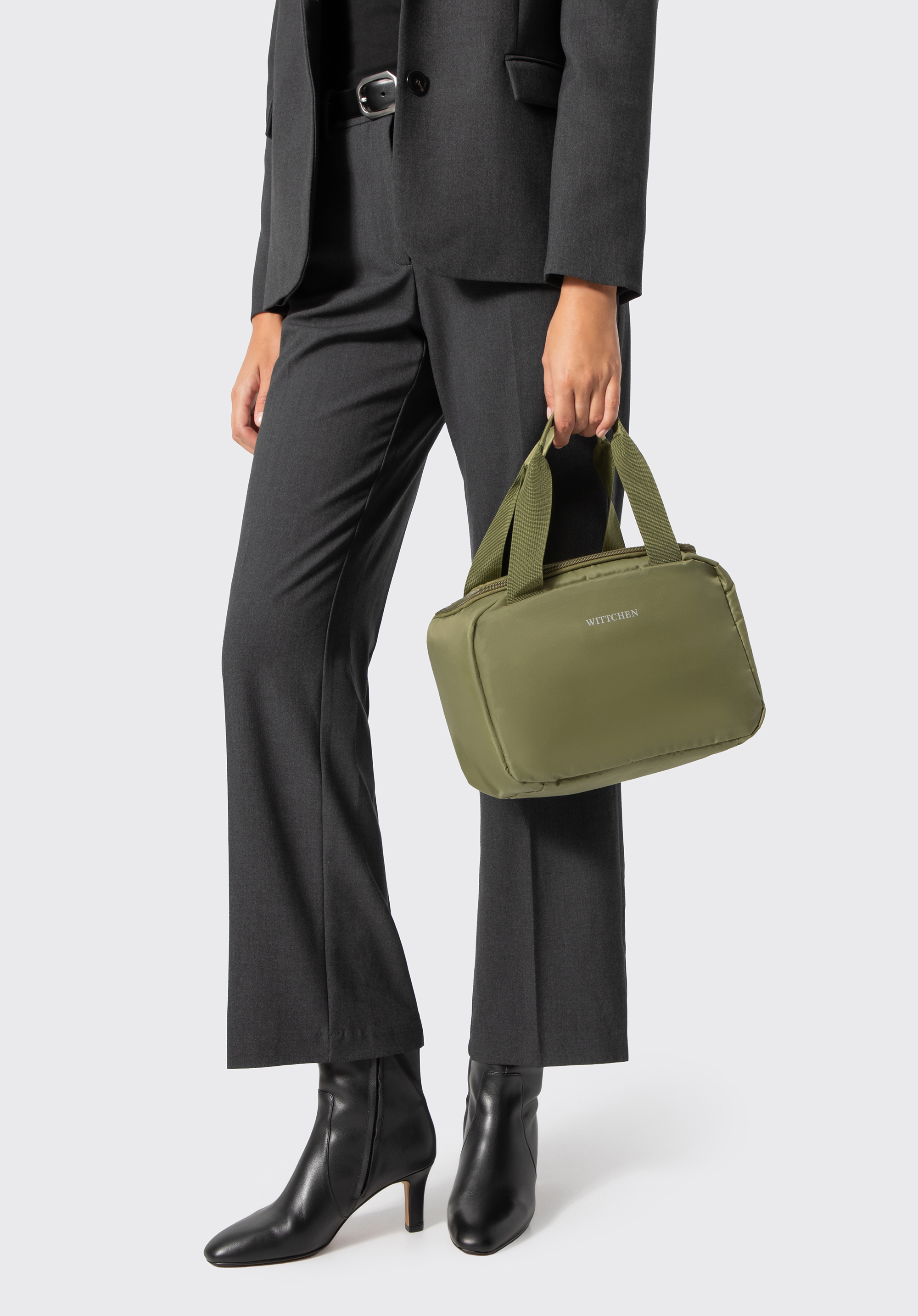 Rectangular lunch bag, green, 56-3-020-Z, Photo 1