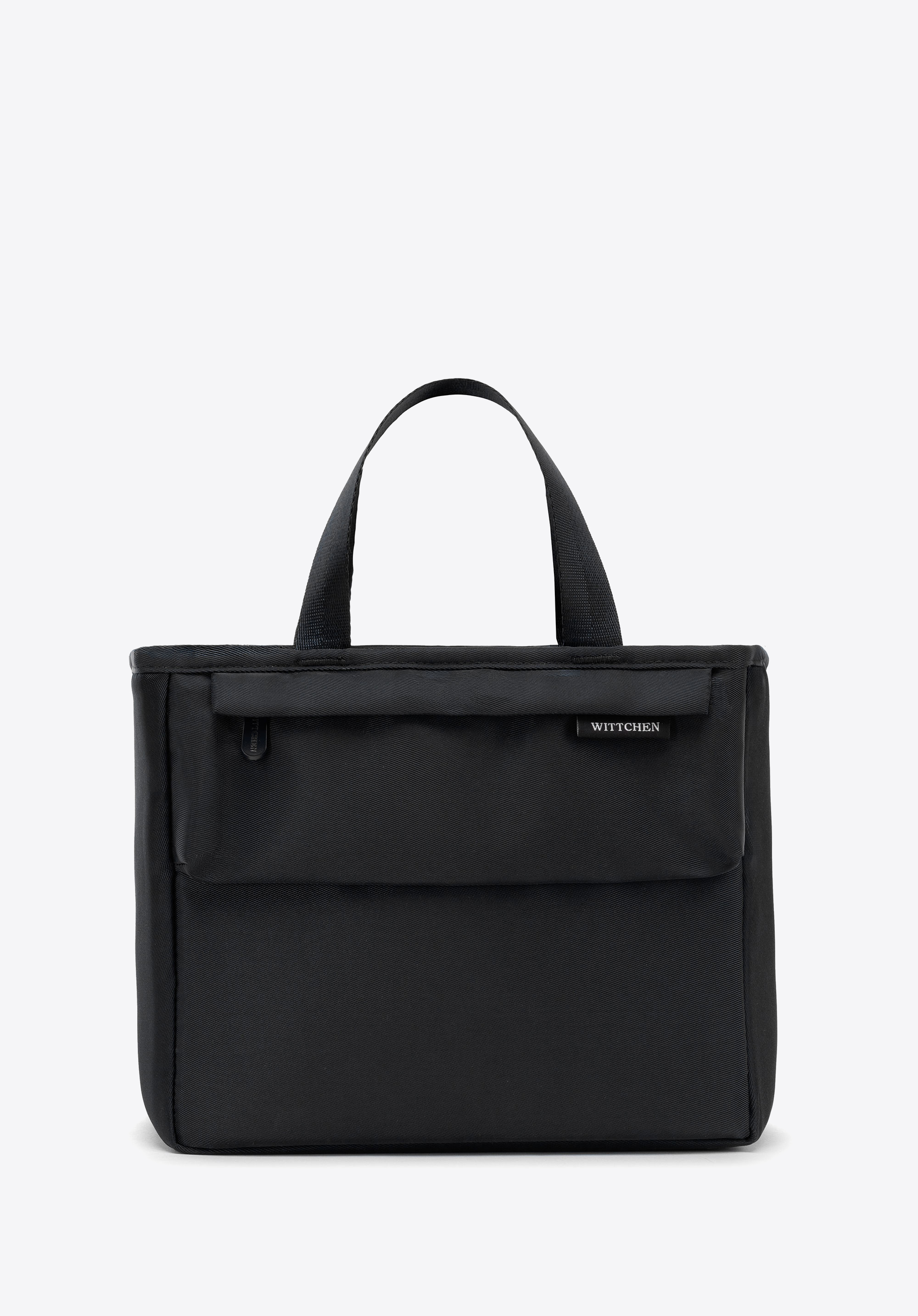 Lunch bag with front pocket, black, 56-3-023-10, Photo 1