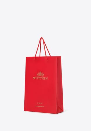 Red paper gift bag, red, TORBA-2R, Photo 1