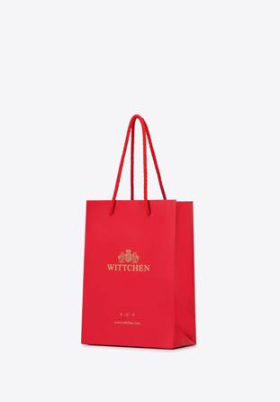 Red paper gift bag, red, TORBA-1R, Photo 1