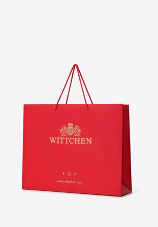 Red paper gift bag, red, TORBA-3R, Photo 1