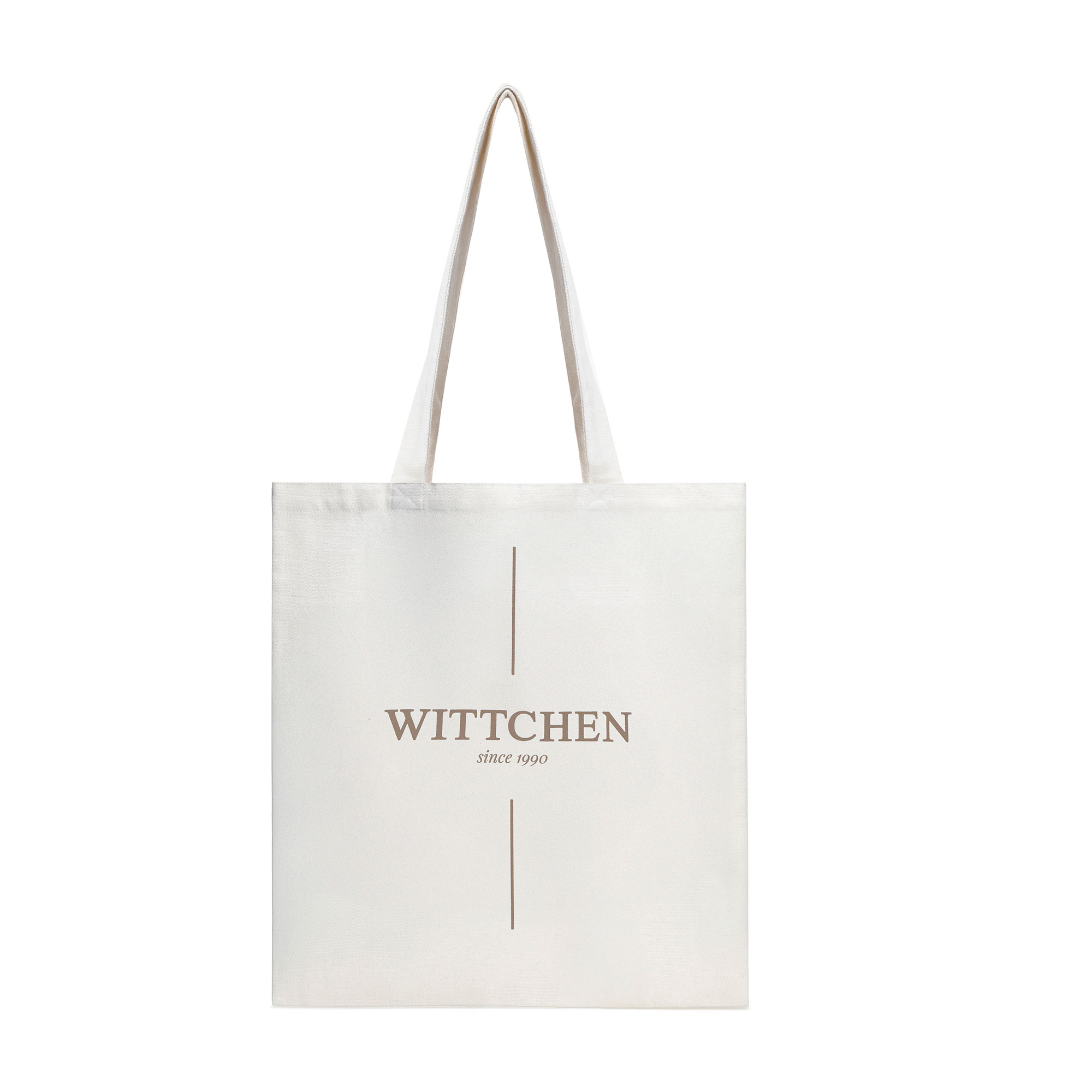 Dámska tkaninová shopper kabelka béžovo-zlatá s decentným logom 29-4-901-2X