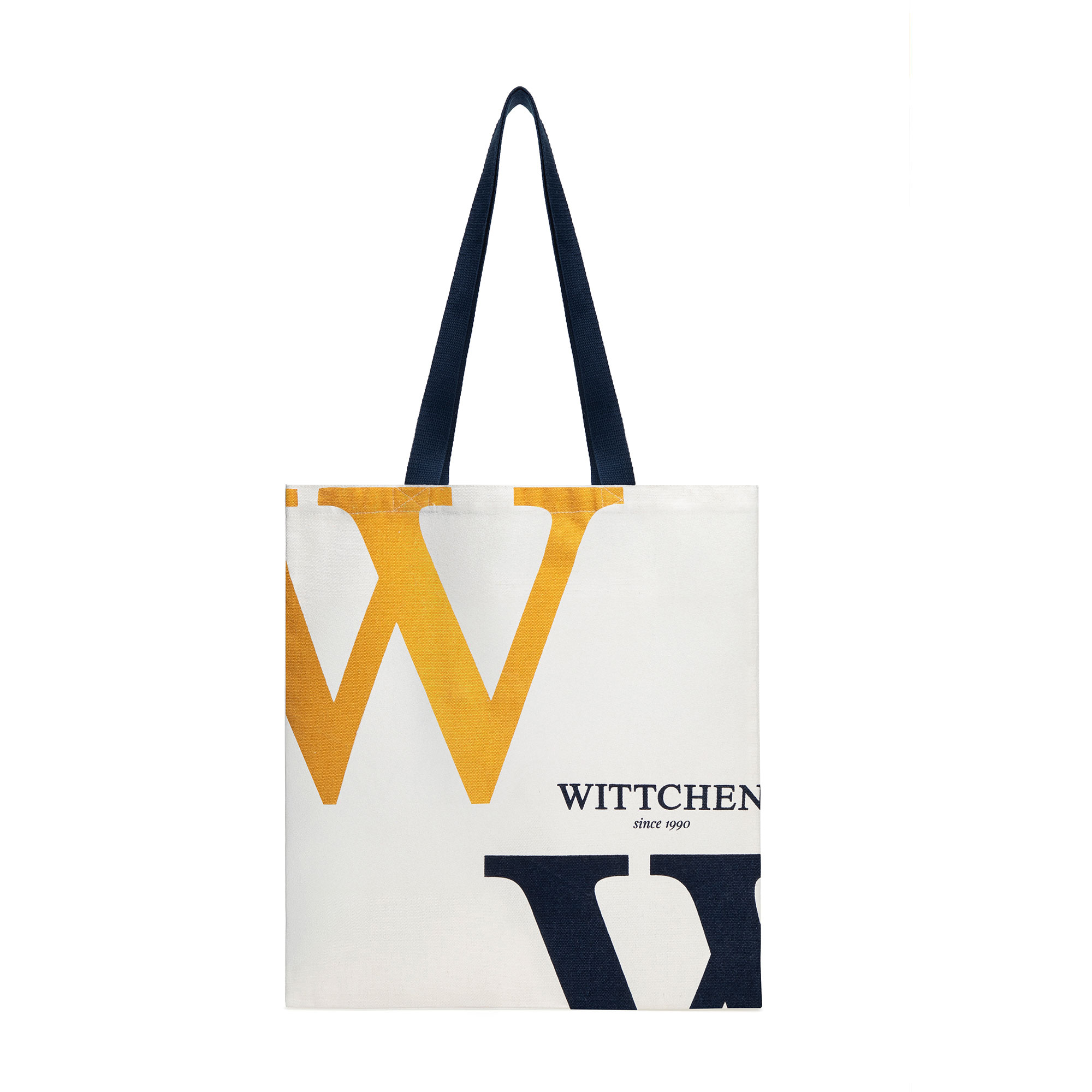 Tmavomodrá dámska shopper kabelka Wittchen z polyesteru s elegantným vzhľadom, Vyberte variant krémová-granátová