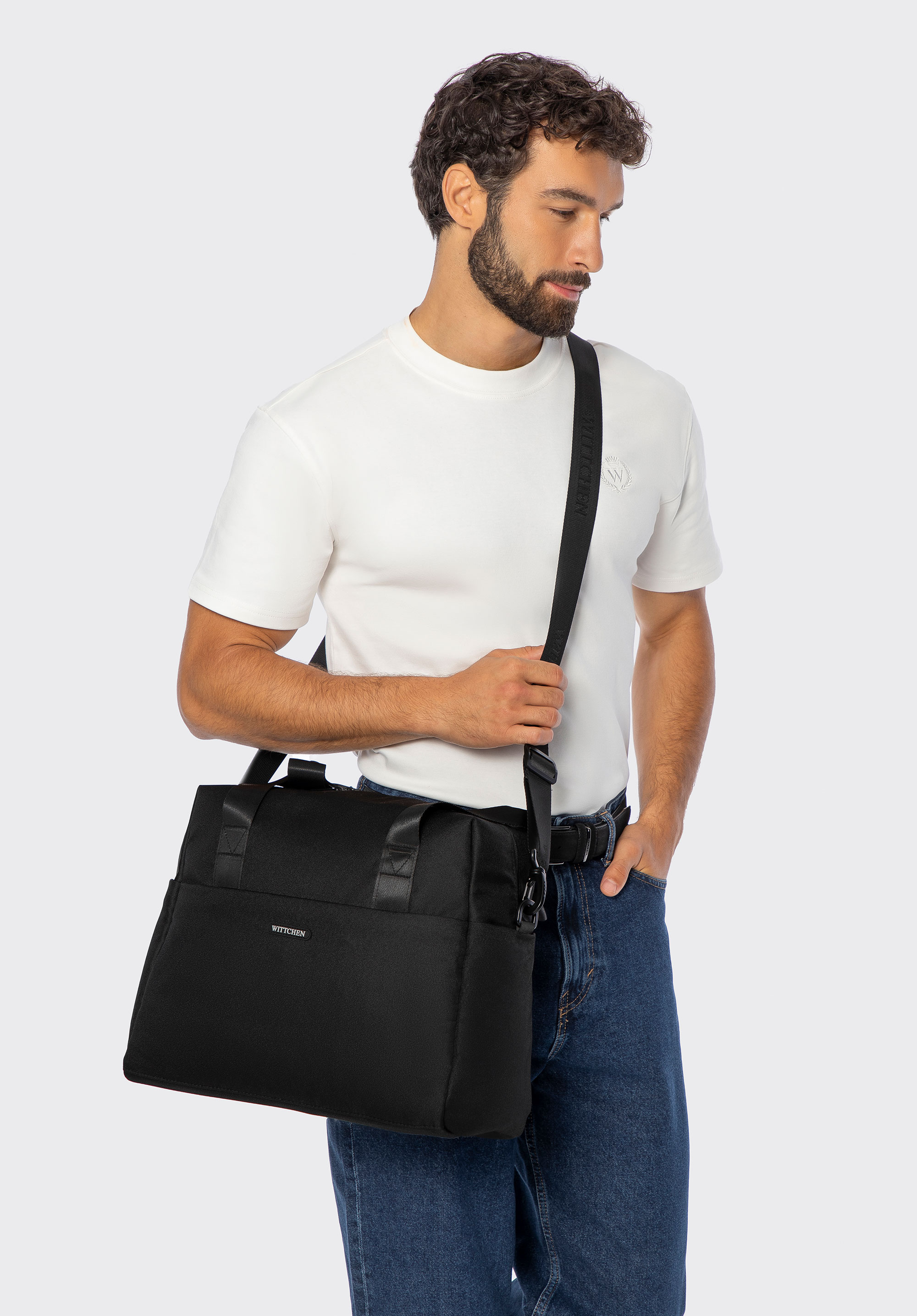 Torba podróżna do samolotu, czarny, 56-3S-709-10, Zdjęcie 1