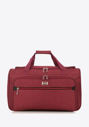 Red zip detail travel bag, burgundy, 56-3S-507-31, Photo 1