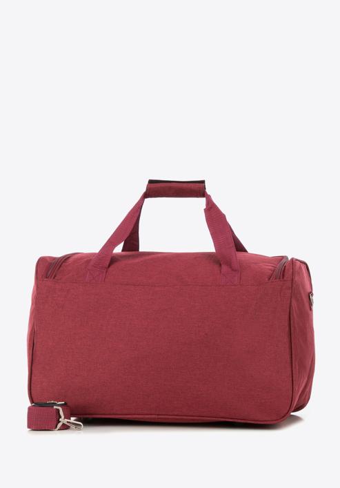 Red zip detail travel bag, burgundy, 56-3S-507-31, Photo 2
