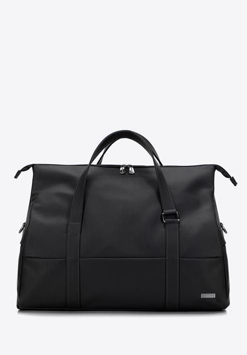 Faux leather travel bag, black, 98-3P-514-8, Photo 1
