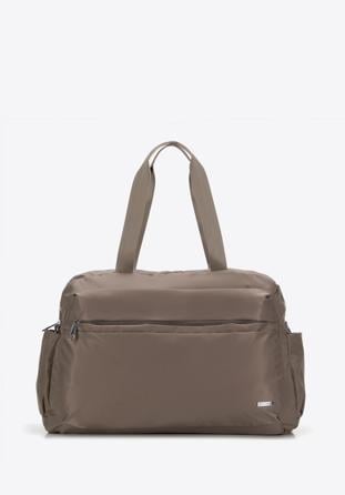 Large travel bag, beige grey, 98-4Y-104-8, Photo 1