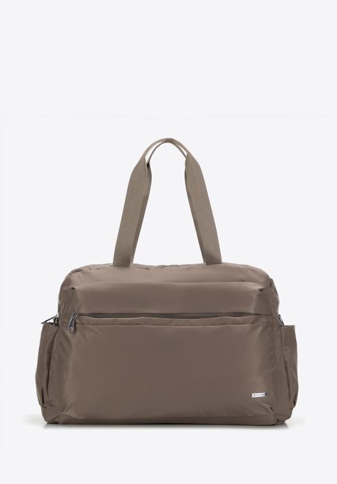 Large travel bag, beige grey, 98-4Y-104-P, Photo 1