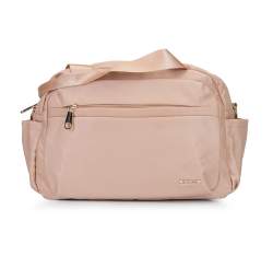 Small nylon travel bag, light beige, 92-4Y-104-9, Photo 1