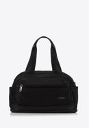 Small nylon travel bag, black-silver, 98-4Y-106-8, Photo 1