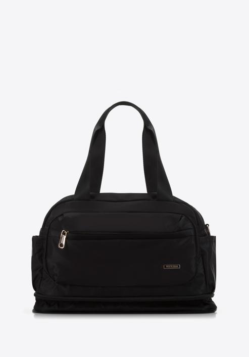 Small nylon travel bag, black-gold, 98-4Y-106-1G, Photo 3