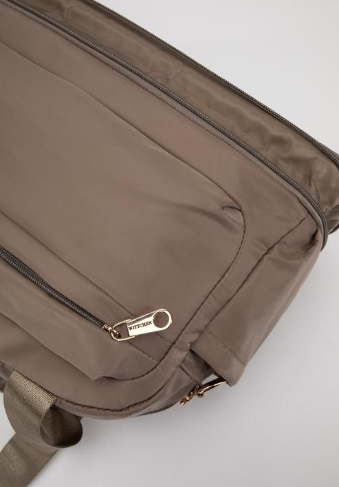 Small nylon travel bag, beige grey, 98-4Y-106-8, Photo 6