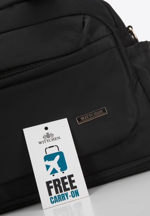 Small nylon travel bag, black-gold, 98-4Y-106-1S, Photo 7