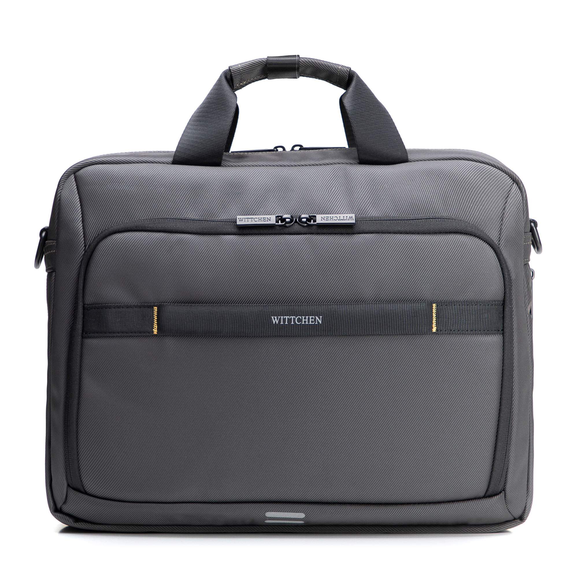 Pánska taška na notebook 17" z polyesteru s rozšíriteľným dnom sivá 102-3P-810-8, Vyberte variant šedá