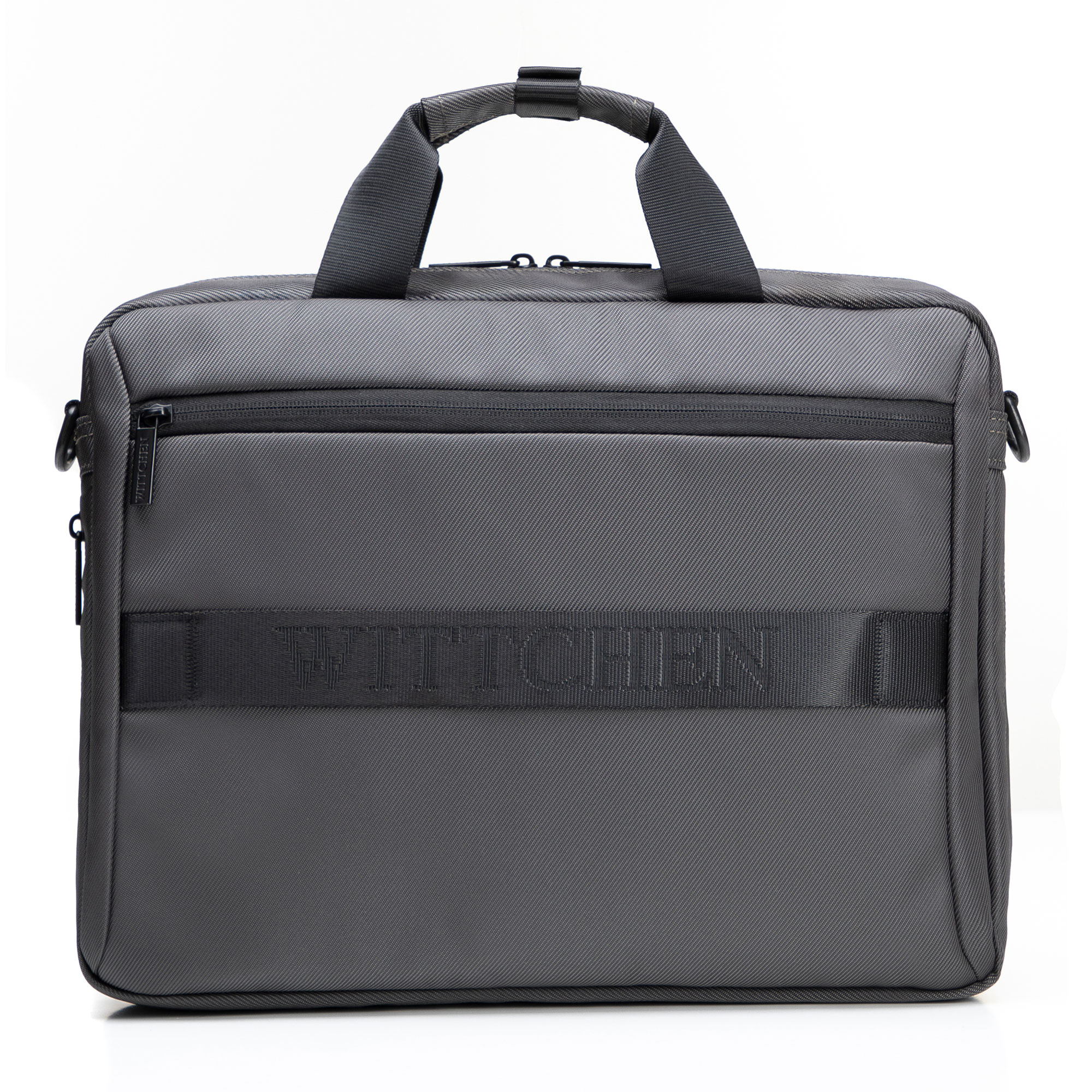 Pánska taška na notebook 17" z polyesteru s rozšíriteľným dnom sivá 102-3P-810-8, Vyberte variant šedá