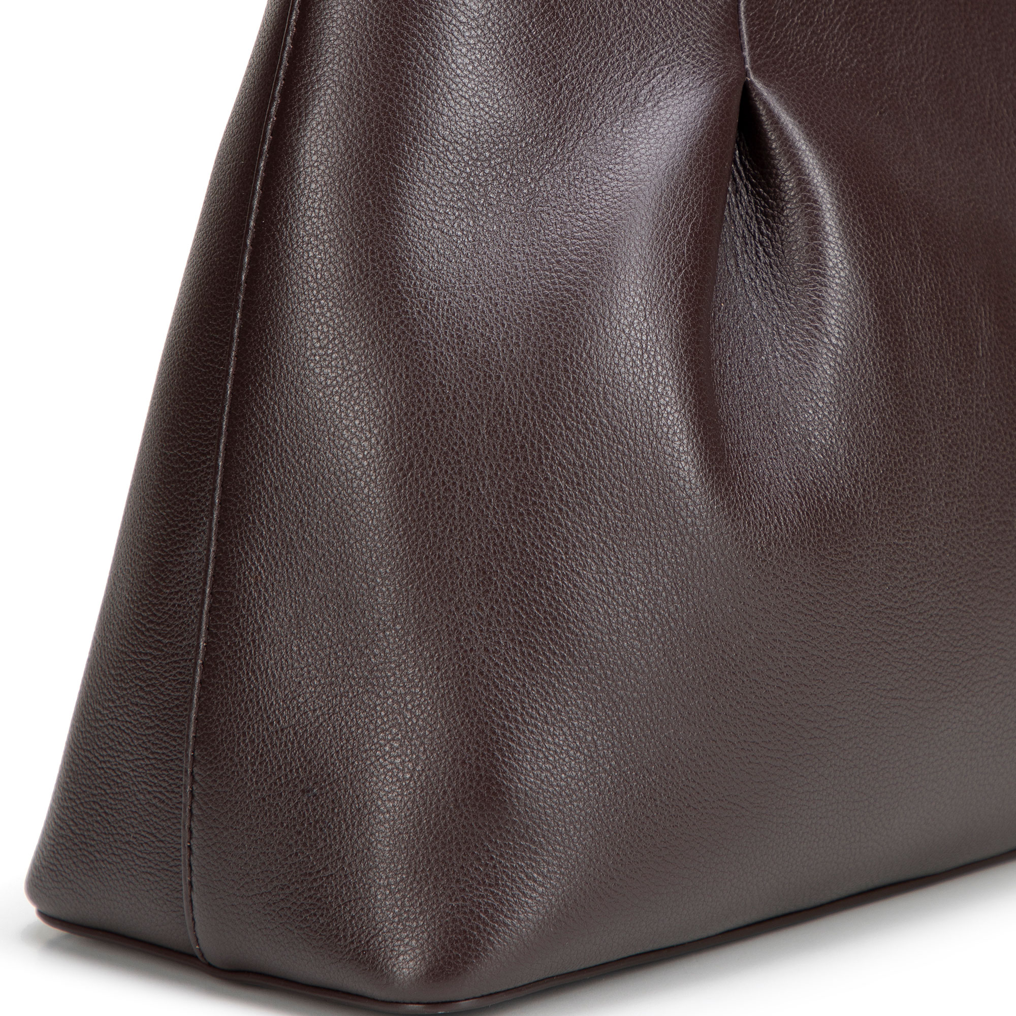 Tmavohnedá dámska shopper kabelka Wittchen z prírodnej kože s elegantným vzhľadom, Vyberte variant tmavohnedá