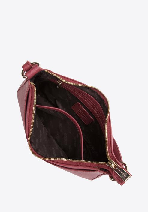 Leather baguette bag, red, 97-4E-021-3, Photo 3