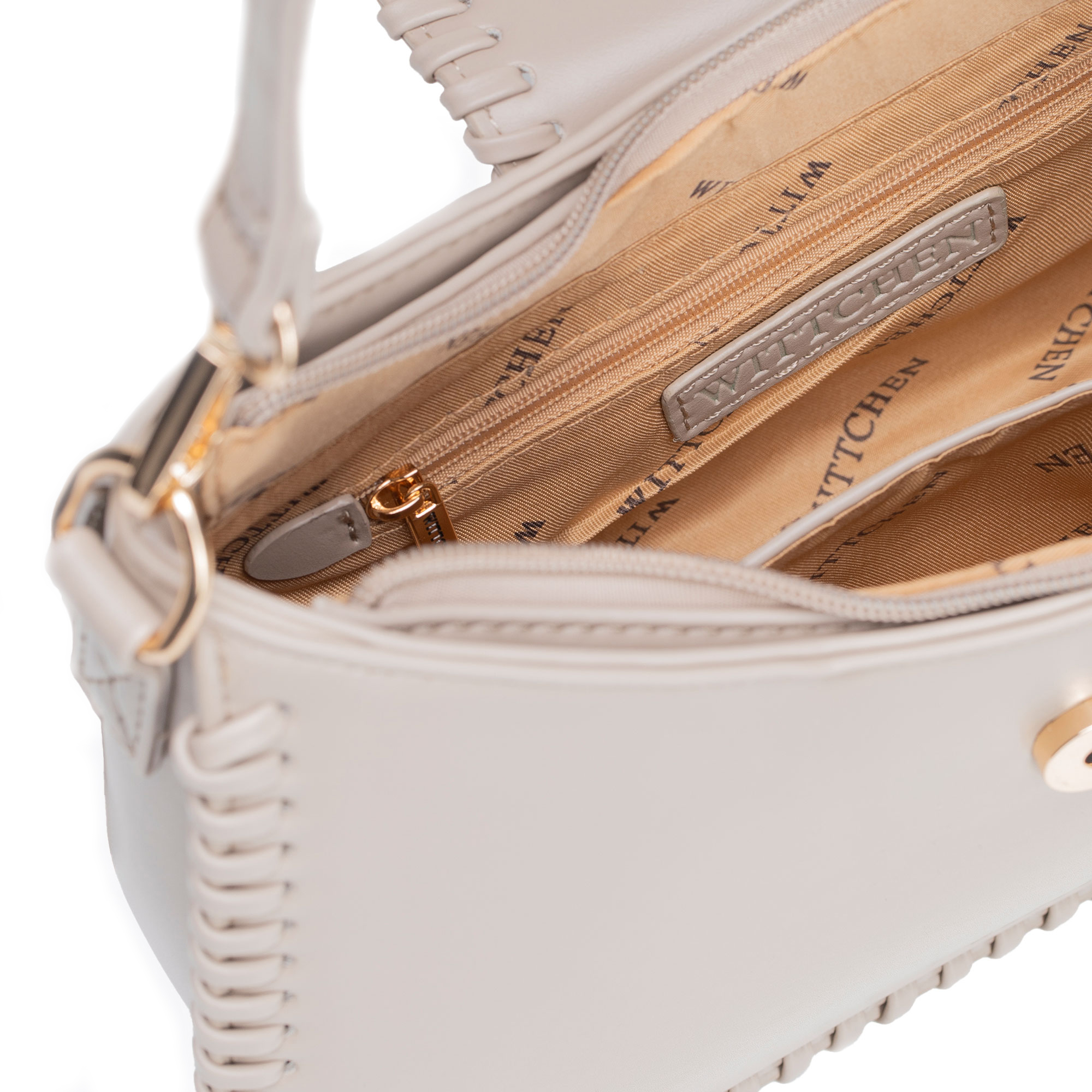 Dámska kabelka Wittchen z imitácie kože s čistým vzhľadom, Vyberte variant svetlobežová