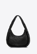 Women's woven baguette bag, black, 97-4E-509-P, Photo 2