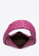 Women's large woven baguette bag, pink, 97-4E-508-G, Photo 3