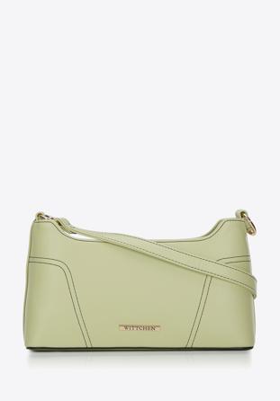 Classic faux leather baguette bag, light green, 94-4Y-404-Z, Photo 1