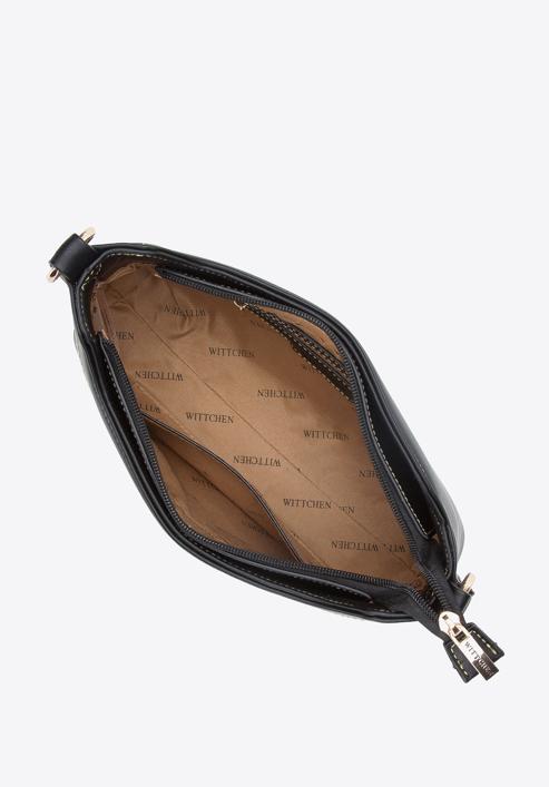 Classic faux leather baguette bag, black, 94-4Y-404-6, Photo 4