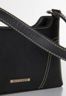 Classic faux leather baguette bag, black, 94-4Y-404-6, Photo 5