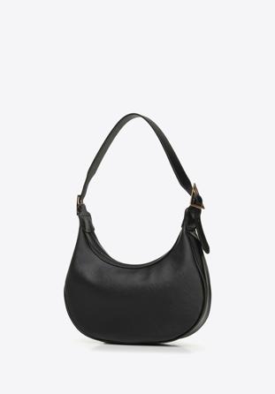 Faux leather baguette bag, black, 95-4Y-763-1, Photo 1