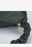 Baguette bag with ruched shoulder strap, green, 93-4Y-415-Z, Photo 4