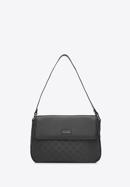 Monogram shoulder bag, black, 93-4-247-9, Photo 2