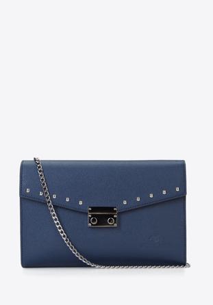 Clutch bag, navy blue, 87-4-261-N, Photo 1