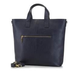 Handbag, navy blue, 91-4-118-N, Photo 1