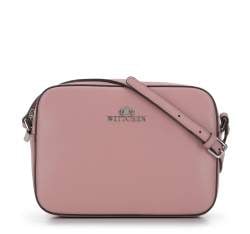 Leather cross body bag, muted pink, 29-4E-005-PPP, Photo 1