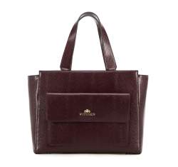 Handbag, deep burgundy, 95-4E-619-3, Photo 1