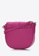 Women's quilted leather saddle bag, pink, 97-4E-012-9, Photo 2