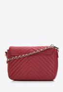 Women's quilted leather flap bag, red, 97-4E-029-3, Photo 2