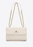 Quilted leather flap bag, cream, 98-4E-209-9, Photo 2