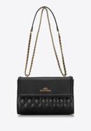 Quilted leather flap bag, black, 98-4E-209-9, Photo 2
