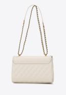Quilted leather flap bag, cream, 98-4E-209-9, Photo 3