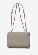 Quilted leather flap bag, beige, 98-4E-209-9, Photo 3