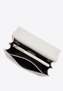 Leather mini tote bag with decorative handle, off white, 98-4E-622-1, Photo 3