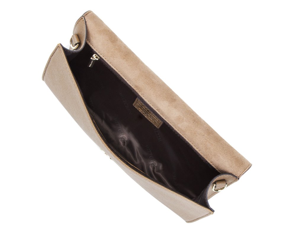 dark beige clutch bag