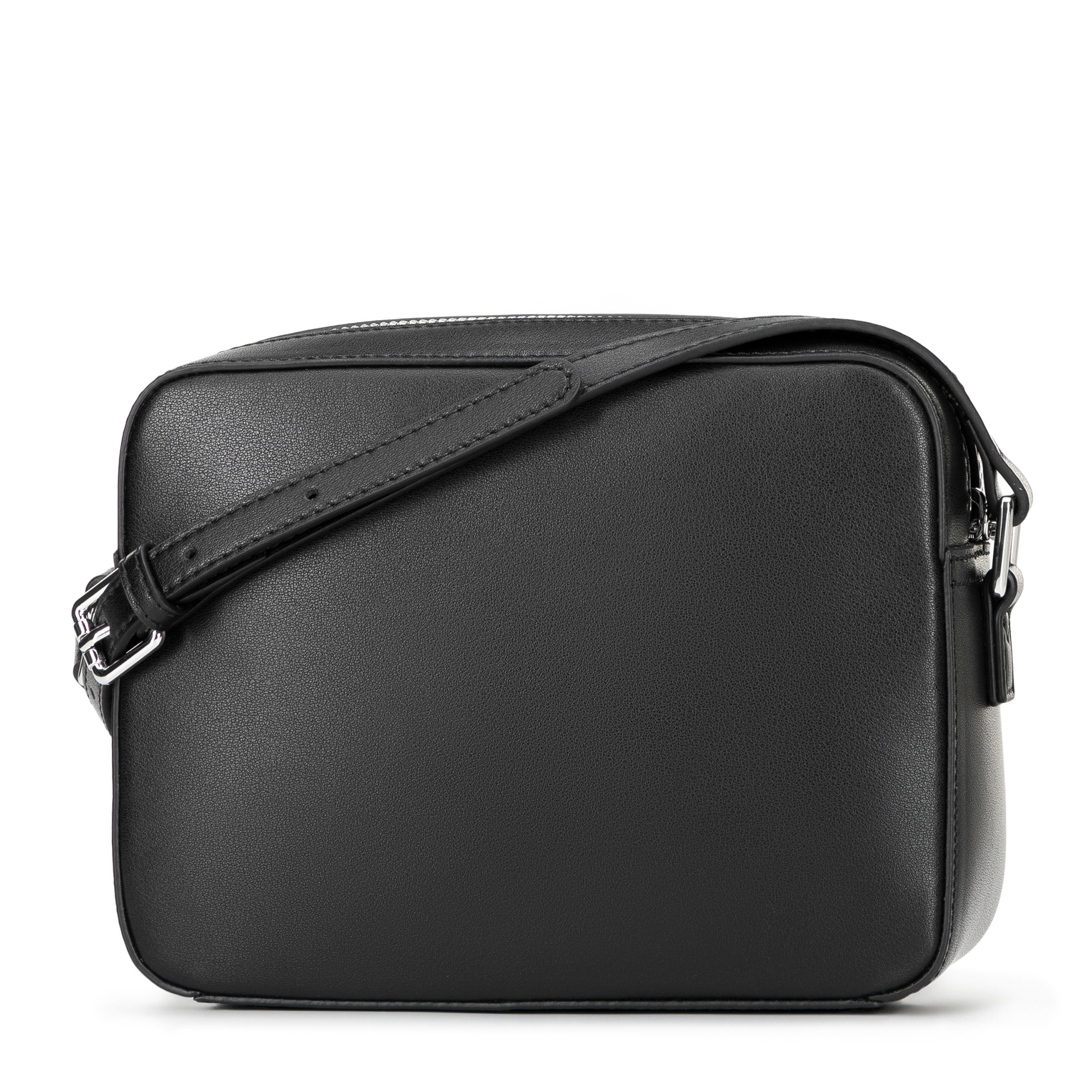 Čierna dámska crossbody kabelka Wittchen z prírodnej kože s harmonickým vzhľadom, Vyberte variant čierna