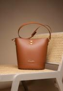 Leather bucket bag, brown, 98-4E-200-5, Photo 35