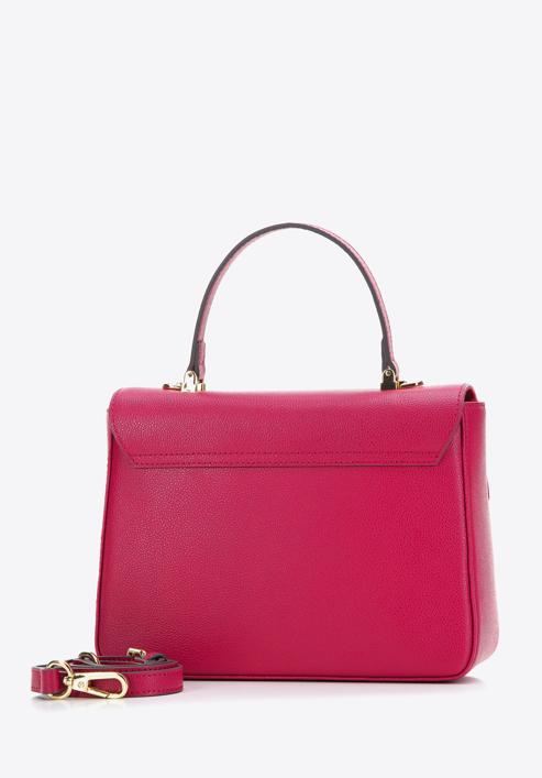 Small leather tote bag, pink, 97-4E-623-N, Photo 2