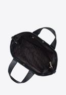 Leather tote bag, black, 95-4E-021-1, Photo 4